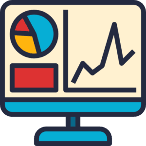 A computer monitor displaying a graph for speed optimization.