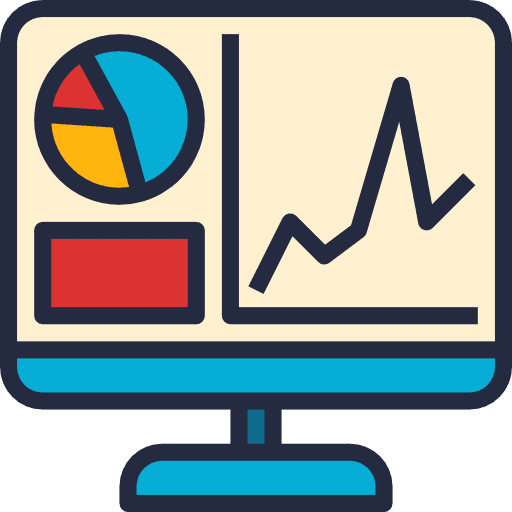 A computer monitor displaying a graph for speed optimization.