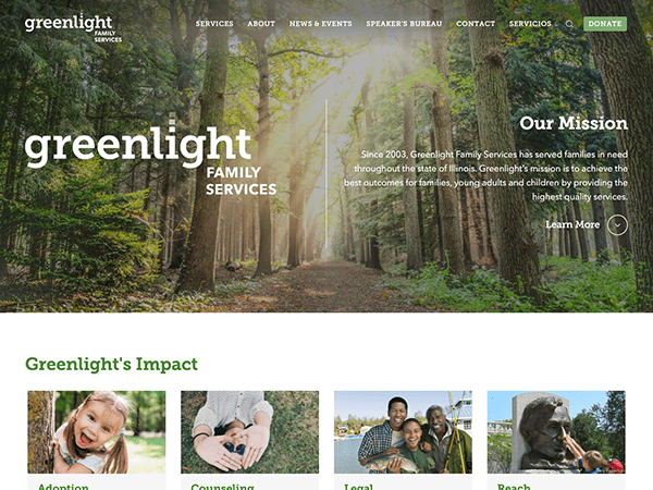 Greenlight Family Services' website.