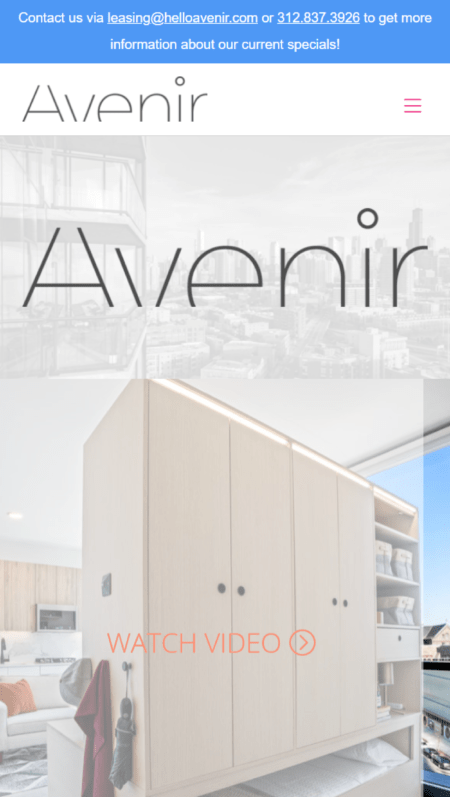 Avenir Property Website