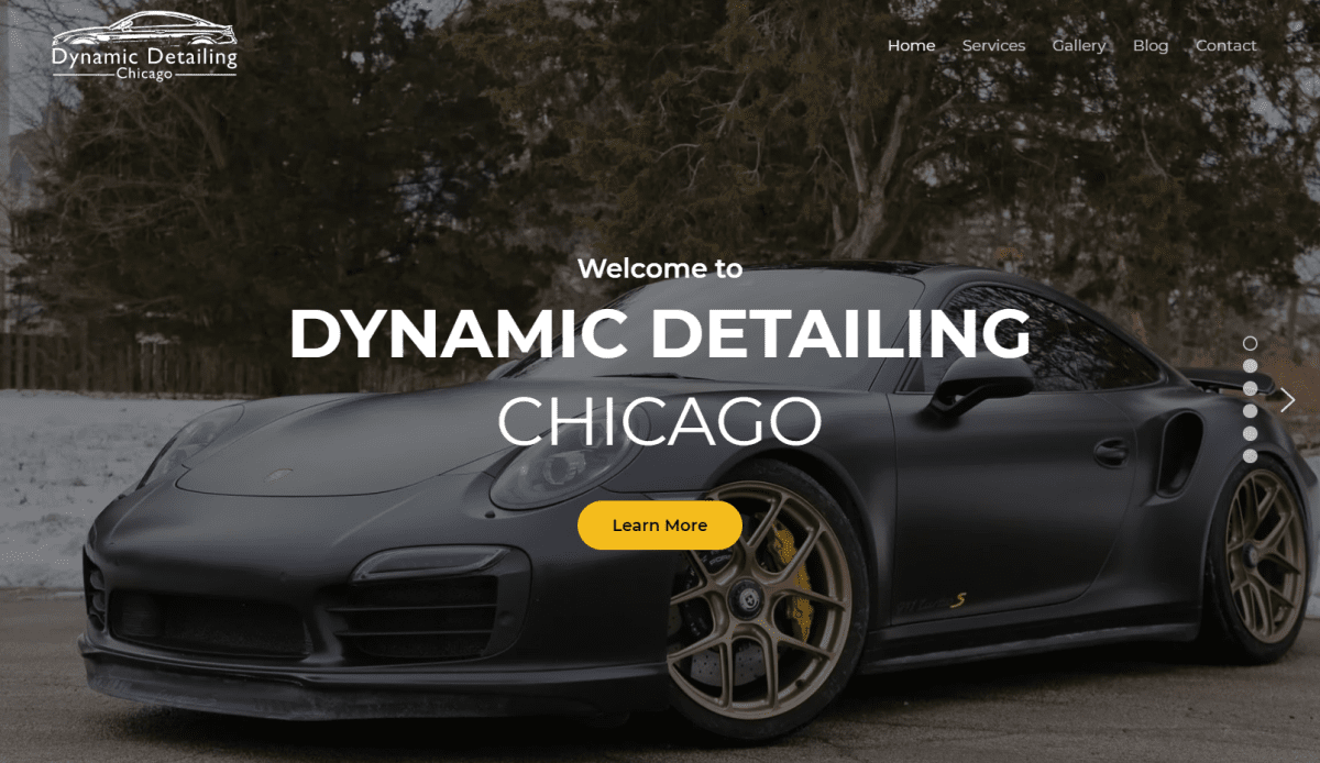 Dynamic detailing website.