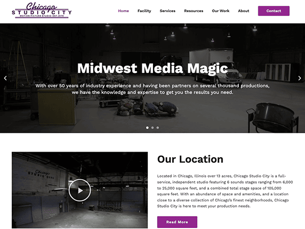 Midwest media magic WordPress theme with Chicago vibes.