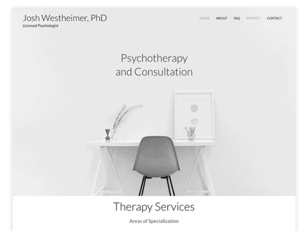 The homepage of Joshua Walter, PhD.