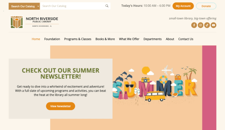 25 Best Library Website Examples in 2026 | CyberOptik