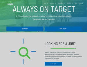 A website specializing in the 20 Best Staffing Websites always on target.