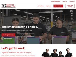 The smart choice for staffing websites.