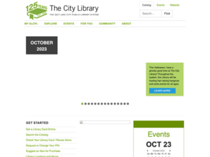 The city library website.