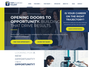 A landing page featuring the 20 Best Staffing Websites for business opportunities.