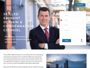 A website design for a lawyer in chicago.