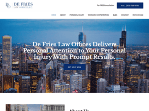 De freitas law office website design.