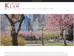 Kingston law website design.