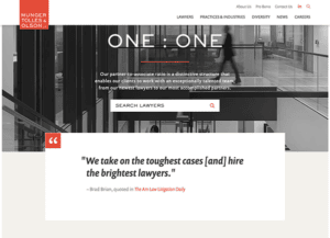 One-one law firm website design.