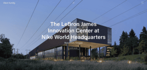 The lebron james innovation center at nike world headquarters.