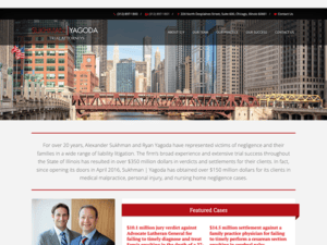 A website design for a law firm in chicago.