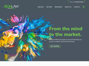 A website design for a law firm.