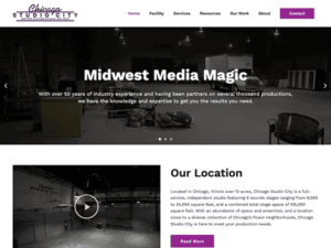Midwest media magic website design.