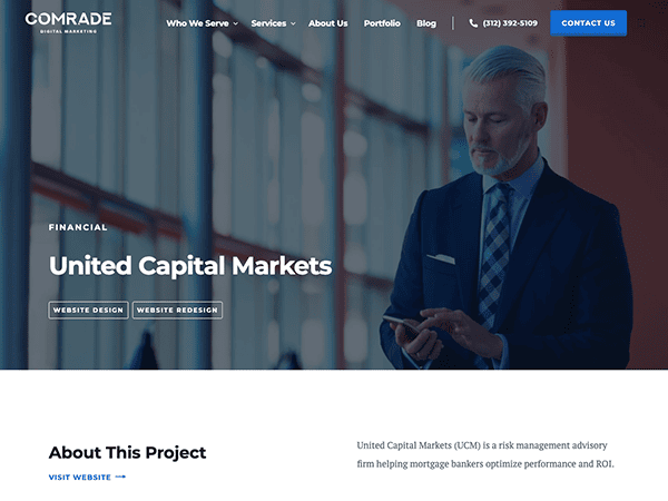 United capital markets wordpress theme.