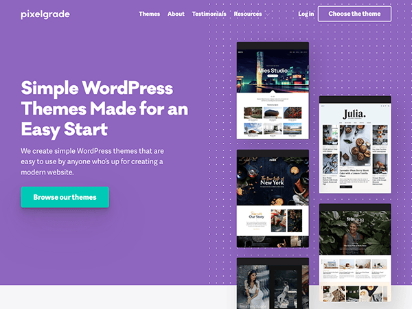 Simple wordpress theme made for an easy start.