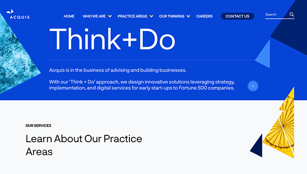 Think+do - learn about our practice areas.