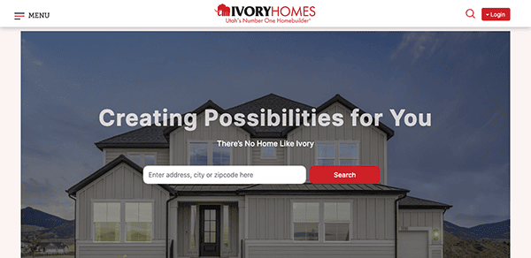 Wowhomes - real estate website design.