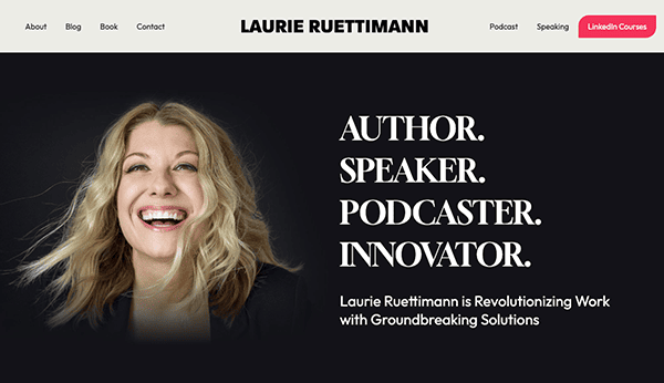 Laurence reitmann speaker, author, podcaster, innovator.