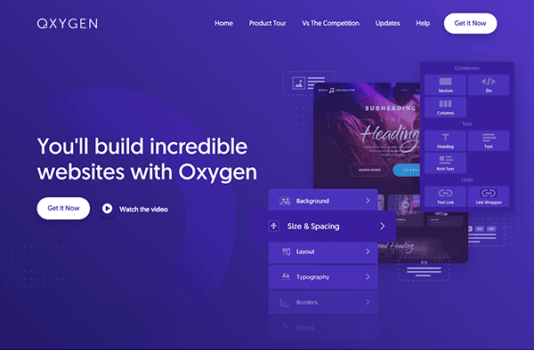 Oxygen is a responsive wordpress theme that allows you to build incredible websites.