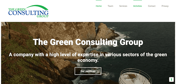 The green consulting group website.