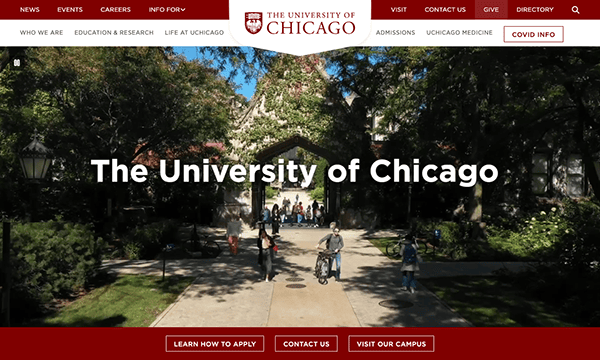 The university of chicago website.