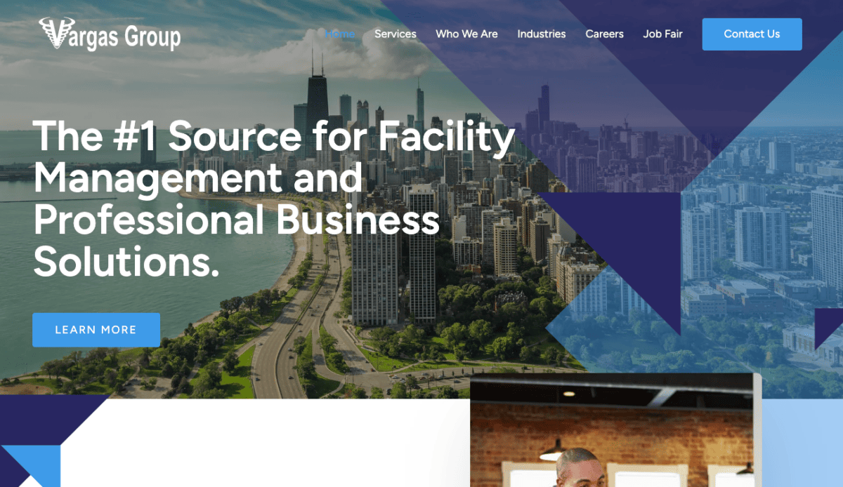 A Vargas Group website design for a law firm.