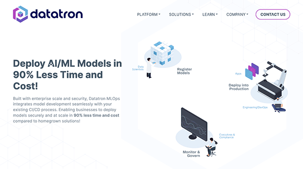 Datatron - display aml models in 90 less cost.