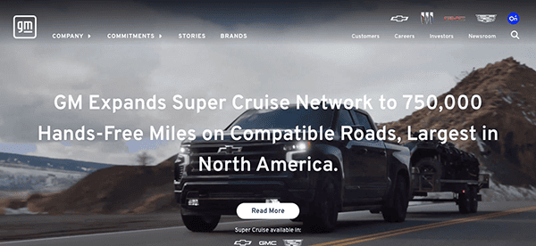 Gm advertises the expansion of their super cruise network to 750,000 miles on compatible roads across north america on their website.