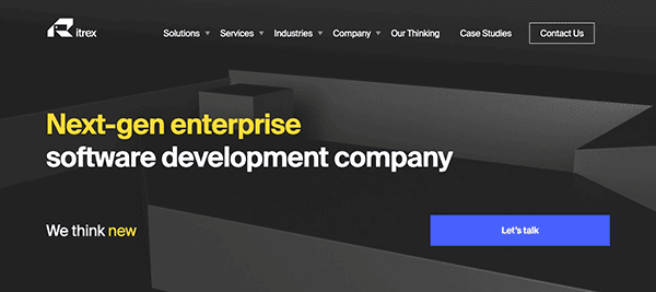 A website for a software development company.
