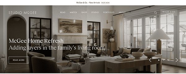 Mccoy home interiors wordpress theme.