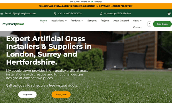 Artificial grass installers suppliers in london, surrey and hertfordshire.