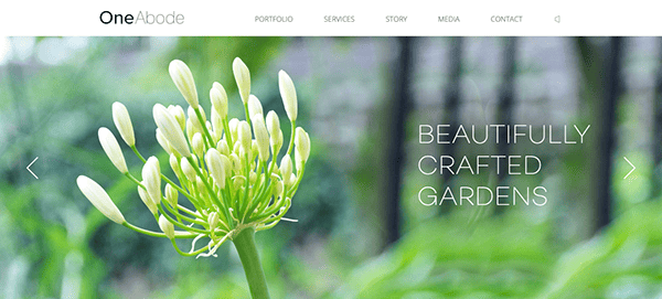 Onelife wordpress theme - beautiful crafted gardens.