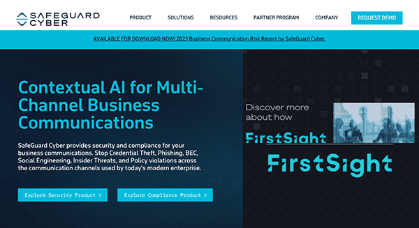 Firstsight's website for multi-channel business communications.