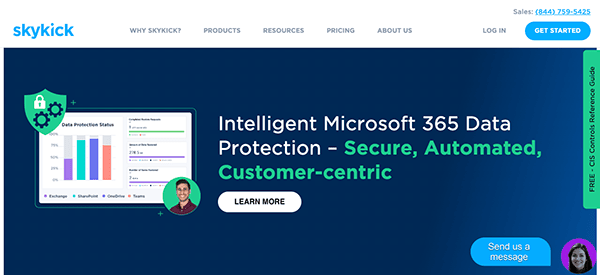 Skyick intelligent microsoft 365 data protection, secure, automated customer centric.