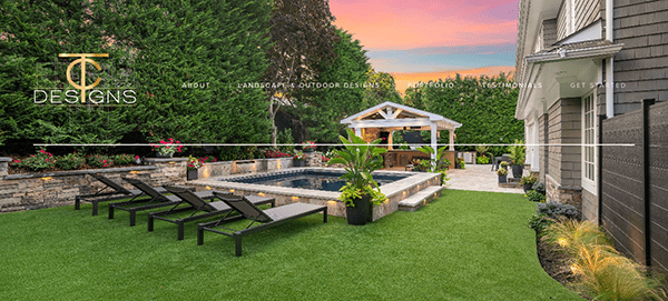 A backyard with artificial grass and a gazebo.