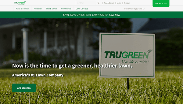 Trugreen lawn care website.