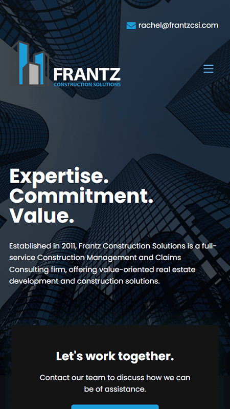 Screenshot of a website for TN(Mech) featuring sections on services offered, including turnarounds, project management, and fabrication. Includes images of industrial equipment and an online contact form.