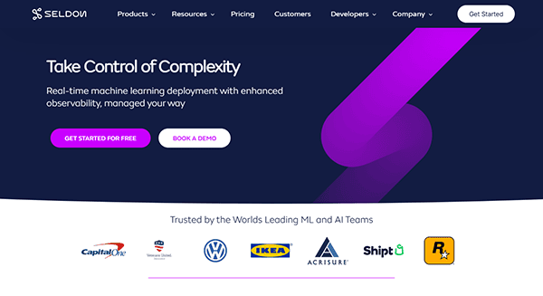 Discover Seldon's innovative platform on our website homepage, where machine learning deployment is made simple. Join the ranks of top companies like Capital One and IKEA. Explore why we're featured among the 20 Best AI Websites. "Get Started for Free" or "Book a Demo" today!.