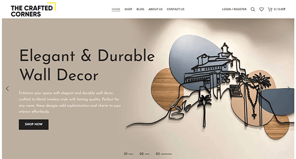 Welcome to "The Crafted Corners," where elegance meets durability in wall decor. Our homepage showcases exquisite pieces, expertly crafted with geometric shapes and building silhouettes—an embodiment of the skills akin to those found on the best carpenter websites.