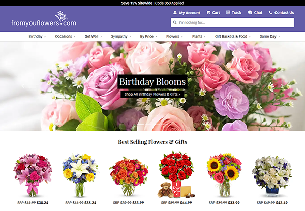 Explore our florist website, where vibrant floral arrangements await. Discover the "Birthday Blooms" section, featuring stunning pink and purple roses crafted for any celebration. Experience one of the best florist websites that truly embodies elegance and creativity in every petal.