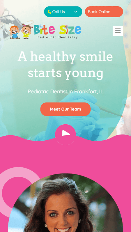 Infographic promoting beach benefits for kids, with photos of children playing, colorful sections explaining health, learning, and happiness—plus tips on kids dental care—and a call to download a free eBook.