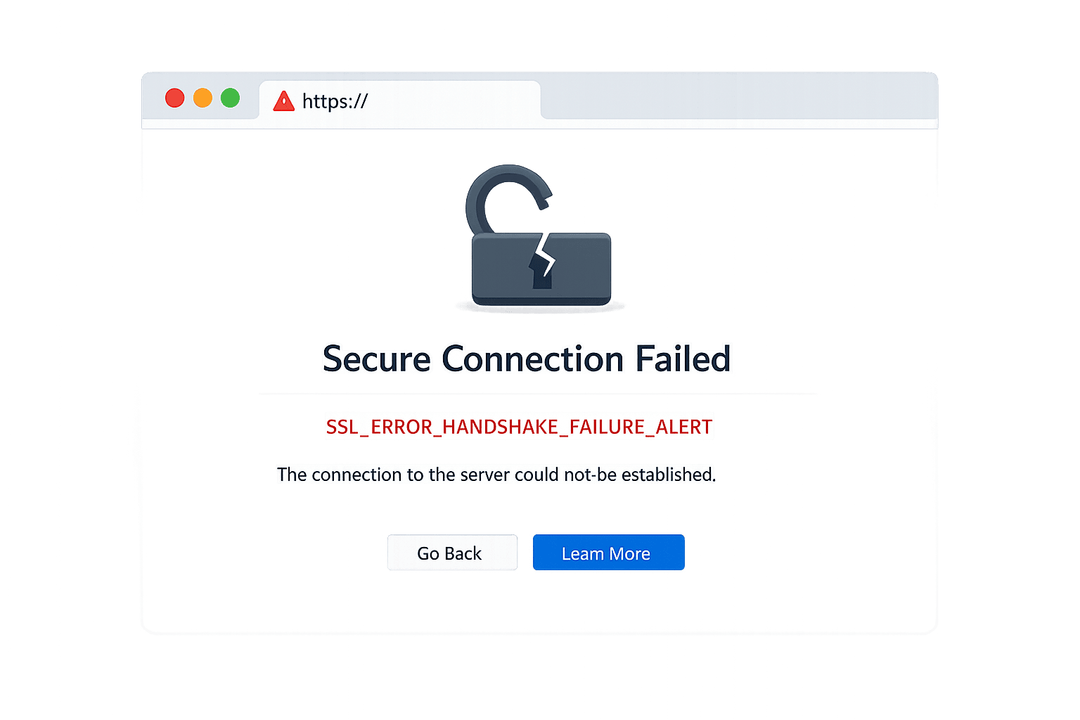 What is Secure Connection Failed? | CyberOptik Glossary